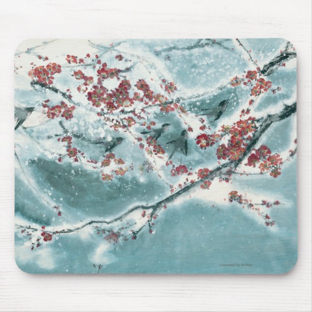 Plum Blossom in Snow Mouse Pad (Front)