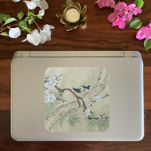 Plum Blossom in Spring Square Sticker