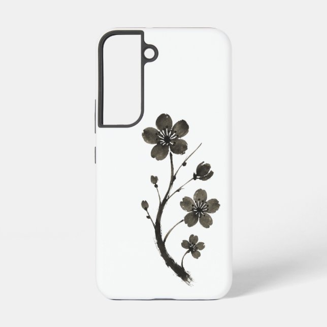 Plum Blossom Line Art – Botanical Phone Case (Back)