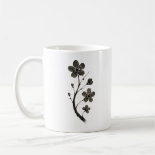 Plum Blossom Line Art – Minimal Botanical Mug