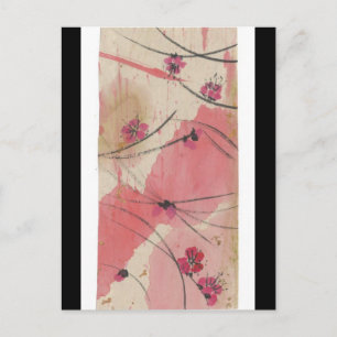 Plum Blossom Splash Postcard