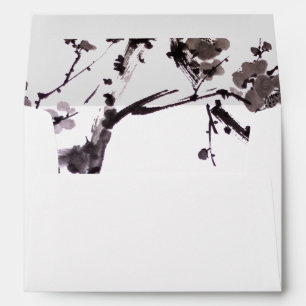 Plum blossom sumie envelope