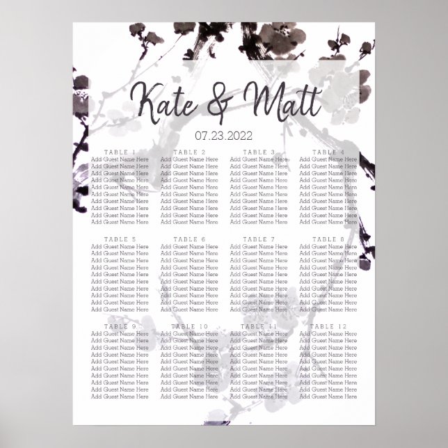 Plum blossom sumie poster (Front)