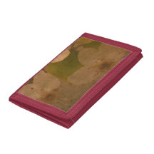 Plum Blossom TriFold Nylon Wallet