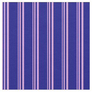 Plum & Blue Coloured Lined/Striped Pattern Fabric