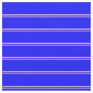 Plum & Blue Lines Fabric