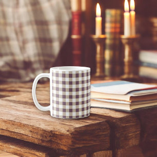 Plum Buffalo Plaid Holiday Coffee Mug