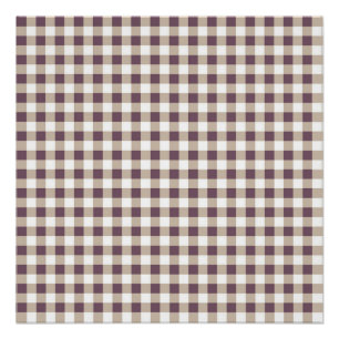 Plum Buffalo Plaid Holiday Poster