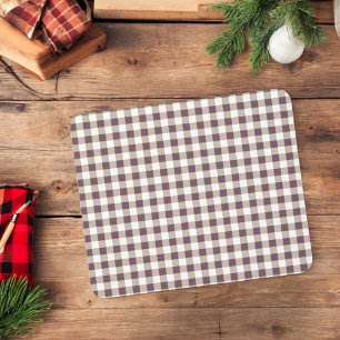 Plum Buffalo Plaid Mouse Pad for Holidays