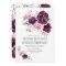 Plum Burgundy and Blush Floral Watercolor Wedding