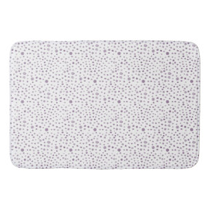 Plum Confetti Watercolor Dots  Bath Mat
