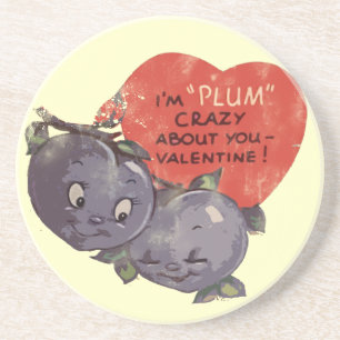 Plum Crazy about my Valentine Coaster