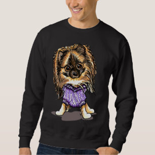 Plum Cute Pomeranian Sweatshirt