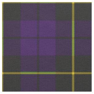 Plum dark purple and black plaid fabric