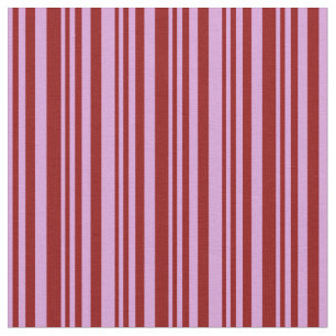 Plum & Dark Red Stripes Pattern Fabric