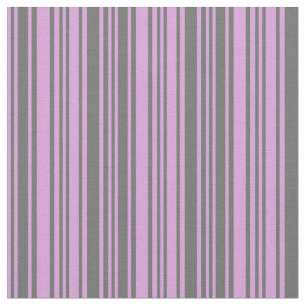 Plum & Dim Grey Stripes Fabric