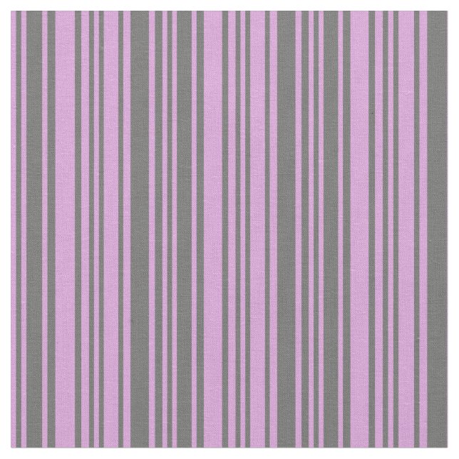Plum & Dim Grey Stripes Fabric (Close Up)