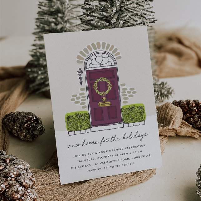 Plum Door Holiday Housewarming Party Invitation (Creator Uploaded)
