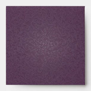 Plum Filigree Envelope (Square)