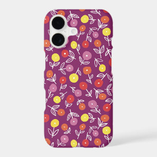 Plum Floral Ditsy iPhone Case