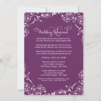 Plum Flourish Wedding Rehearsal