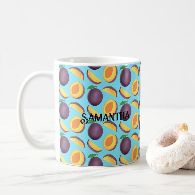 Plum Fruit Coffee Mug (With Donut)