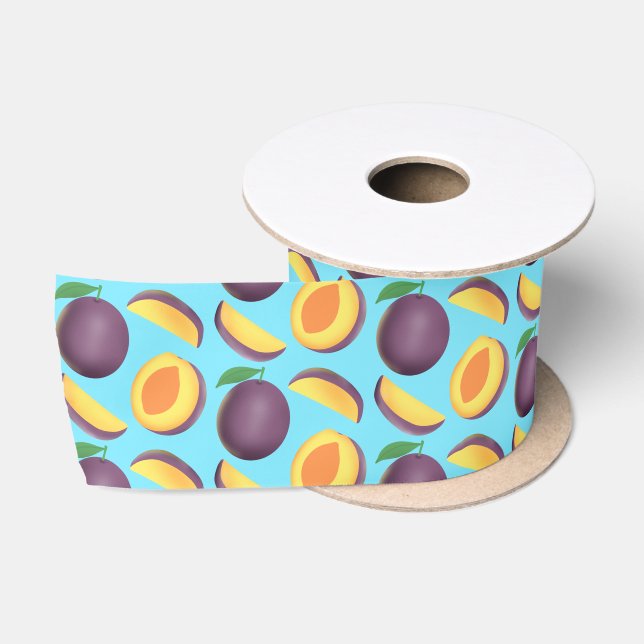 Plum Fruit Satin Ribbon (Spool)