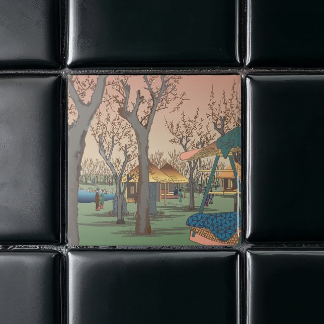 Plum Garden By Hiroshige Ceramic Tile (Creator Uploaded)