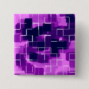 "Plum" Geometric Art Poster 15 Cm Square Badge