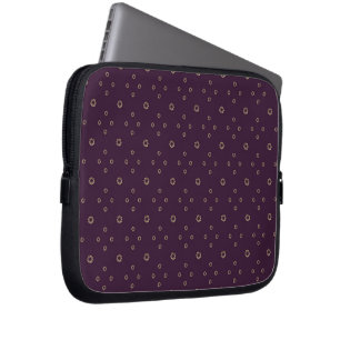 Plum   Golden Zinnia Sun Laptop Sleeve