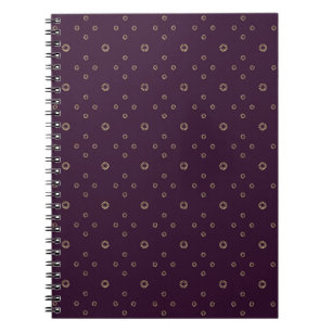 Plum   Golden Zinnia Sun Notebook