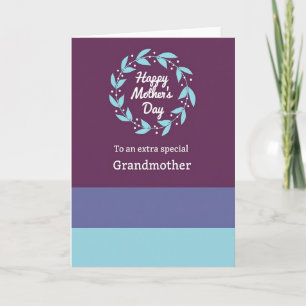 Plum Grandmothers Day Card