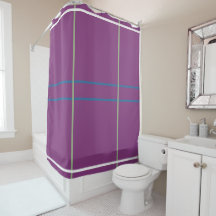 Plum Green Blue Geometric Pattern