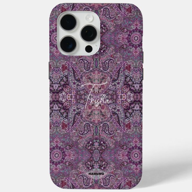 Plum Gypsy Design Cell Phone Case (Back)