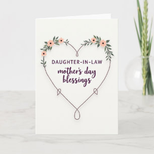 Plum Heart Daughter Card