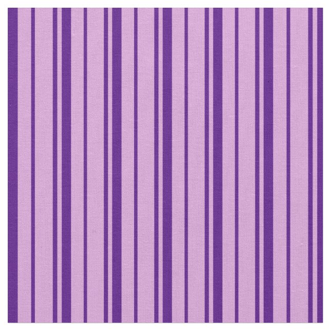 Plum & Indigo Striped Pattern Fabric (Close Up)