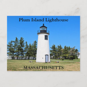 Plum Island Lighthouse, Massachusetts Postcard