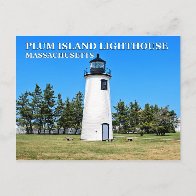 Plum Island Lighthouse, Massachusetts Postcard (Front)