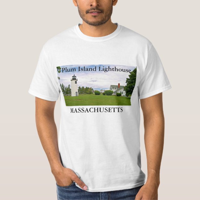 Plum Island Lighthouse, Massachusetts T-Shirt (Front)