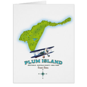Plum Island, Southold Suffolk county, New york map