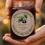 Plum Jam Kraft Paper Canning Jar Labels<br><div class="desc">Vintage plum illustration on faux Kraft paper  canning Jar label . This is a template ready for you to add your details to .</div>