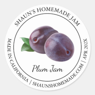 Plum Jam Modern label
