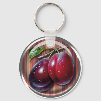 Plum Key Ring