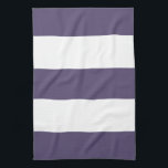 Plum Lavender & White Stripe Kitchen Towel Gift<br><div class="desc">New 2012 pretty plum lavender & white stripe kitchen towels made in America house warming or wedding gift & fun summer beach party hostess present from American designer zazzle.com/americanmademojo*.</div>