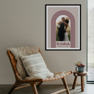 Plum Lombard Lines Arch Custom Photo Art Print