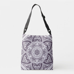 Plum Mandala Crossbody Bag