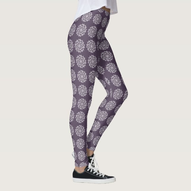 Plum Mandala Leggings (Right)