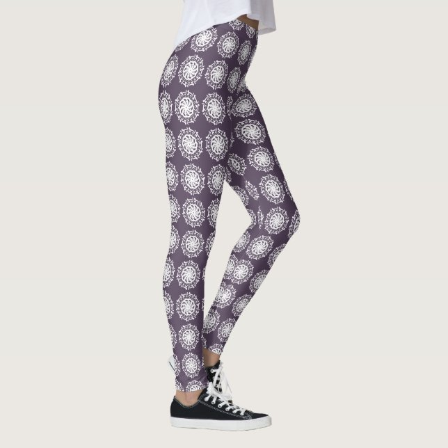 Plum Mandala Leggings (Right)