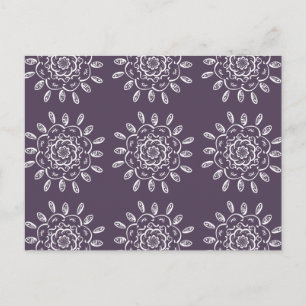 Plum Mandala Postcard
