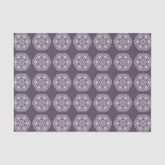 Plum Mandala Tissue Paper (Front)